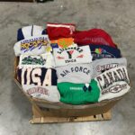 Mixed T-shirts Wholesale Pallet — 300 Pieces, Grade A, Multi-size