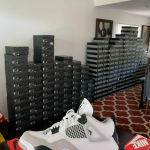 Authentic Jordan sneakers pallets